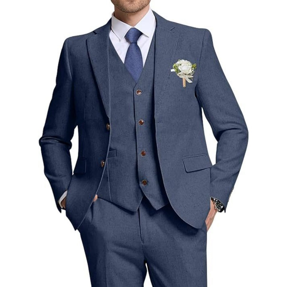 Men's ThreePiece Suit Set  BanquetBusinessCasualWedding Slim Fit