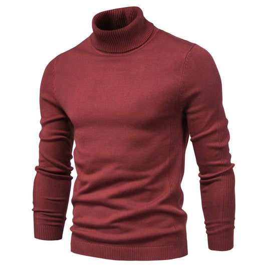 New Men’s Base Layer Turtleneck Slim Fit Casual Knit Sweater