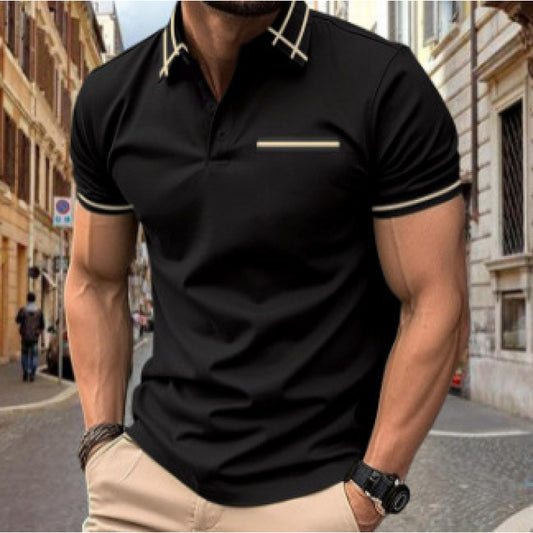 Men's New Hot Sale Short Sleeve Polo Shirt 3D Print Business Casual Turn-Down Collar Polo Shirt Order