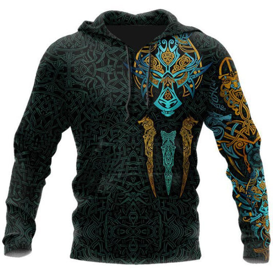 Viking Armor 3D Print Men's Hoodie Street Fashion