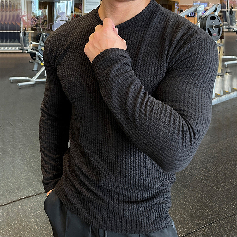 New Men's Fashion Knit Long-Sleeve Top Sweater