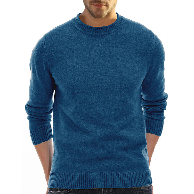 Men's Sweater Wholesale Short-Sleeve Knitted Sweater Thickened High Neck Base Layer