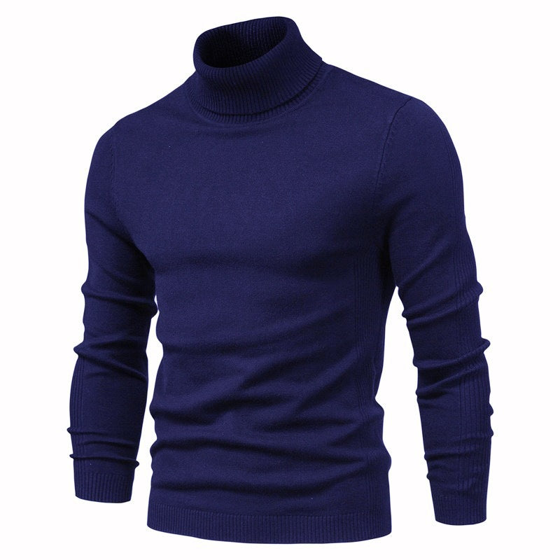 New Men’s Base Layer Turtleneck Slim Fit Casual Knit Sweater