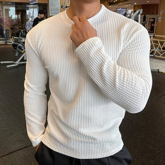 New Men's Fashion Knit Long-Sleeve Top Sweater