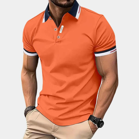 Ins Summer Polo Shirt Button Men's Casual Polo Shirt