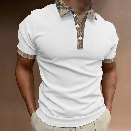 Spring Summer Bestseller Men's Breathable Short Sleeve Business Polo Shirt Button Top Customizable