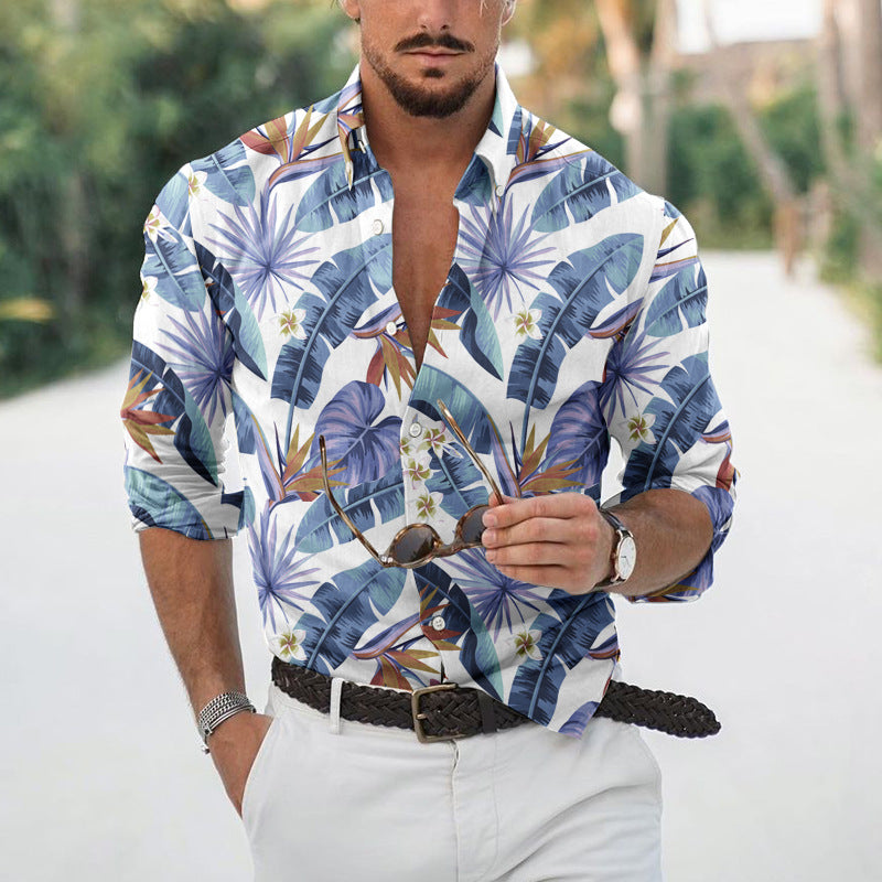 High-Quality Neutral Minimalist Long Sleeve Flip Collar Button Shirt Autumn Loose Top