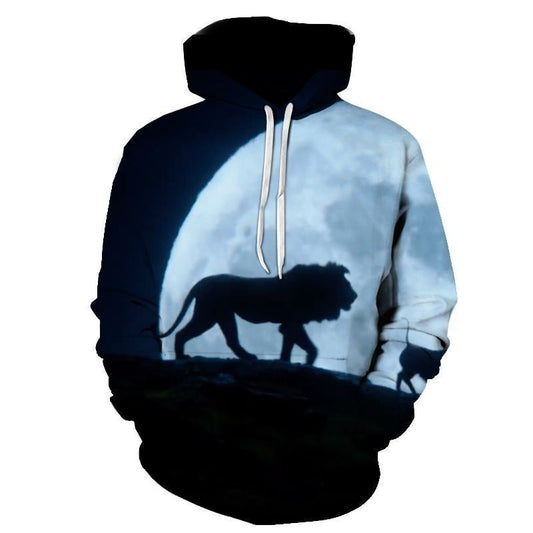 Lion King Simba 3D Print Men's Hoodie Anime Streetwear