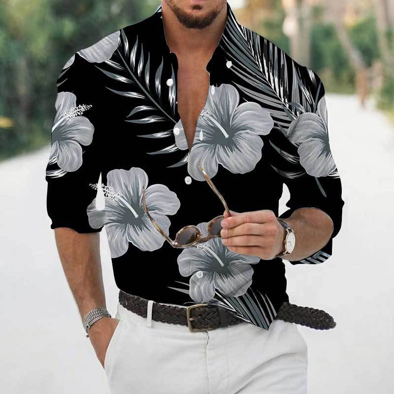 High-Quality Neutral Minimalist Long Sleeve Flip Collar Button Shirt Autumn Loose Top