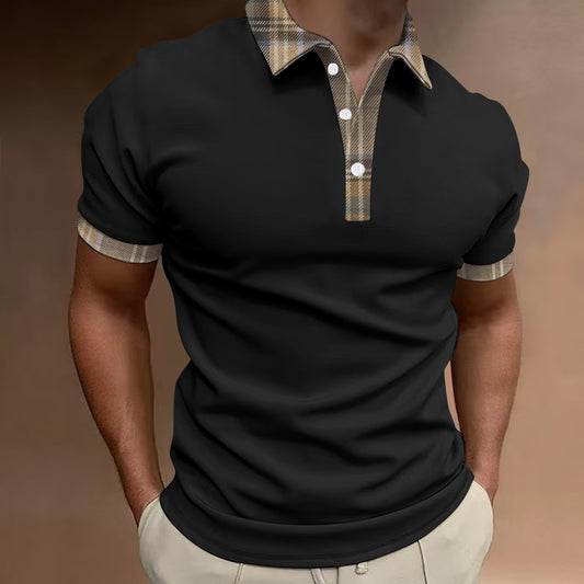 Spring Summer Bestseller Men's Breathable Short Sleeve Business Polo Shirt Button Top Customizable