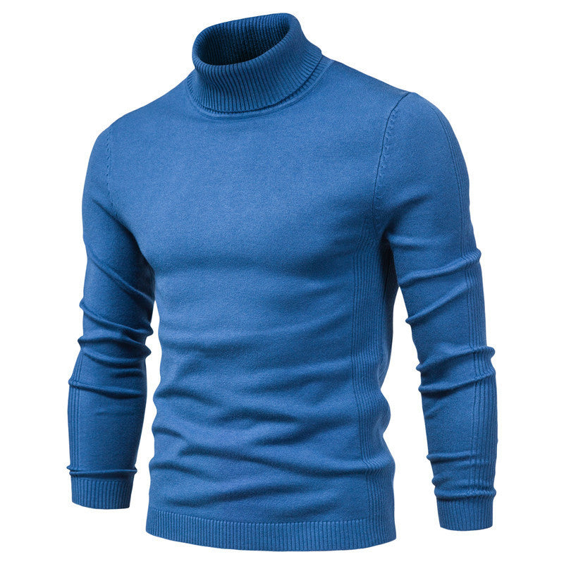 New Men’s Base Layer Turtleneck Slim Fit Casual Knit Sweater