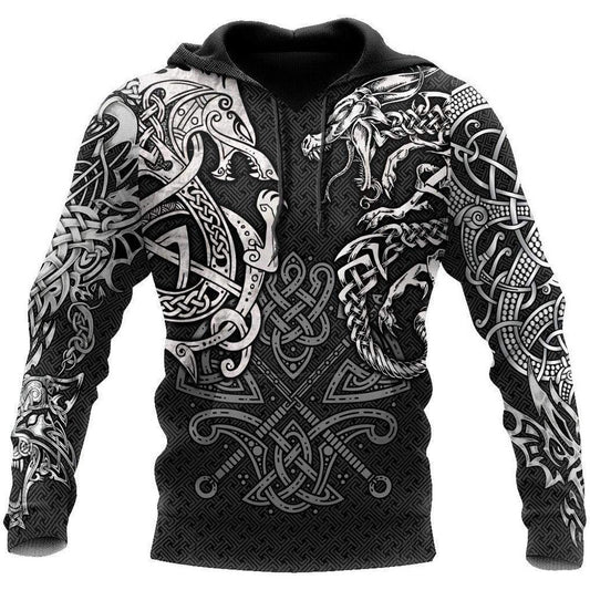 Best Seller Viking Myth 3D Print Men's Hoodie