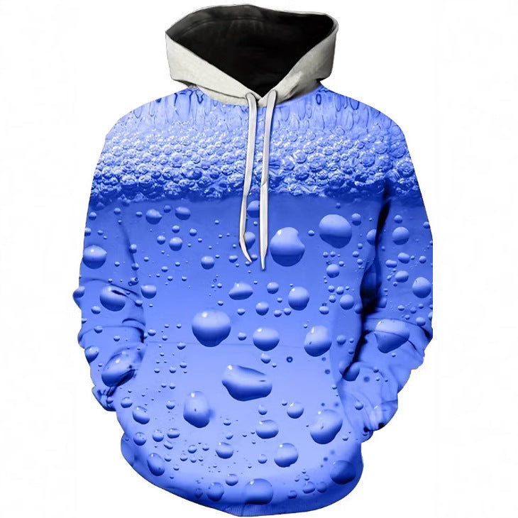 Fall New Arrival 3D Digital Print Men's Casual Hoodie
