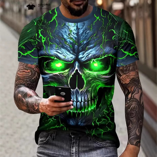 Fighting Tiger Beast 3D Print Men's Oversized Short-Sleeve Top