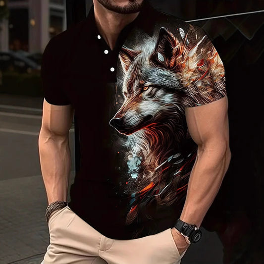 Golf Polo Animal Print Shirt 3D Print Polo Independent Site Hot Seller Bestseller