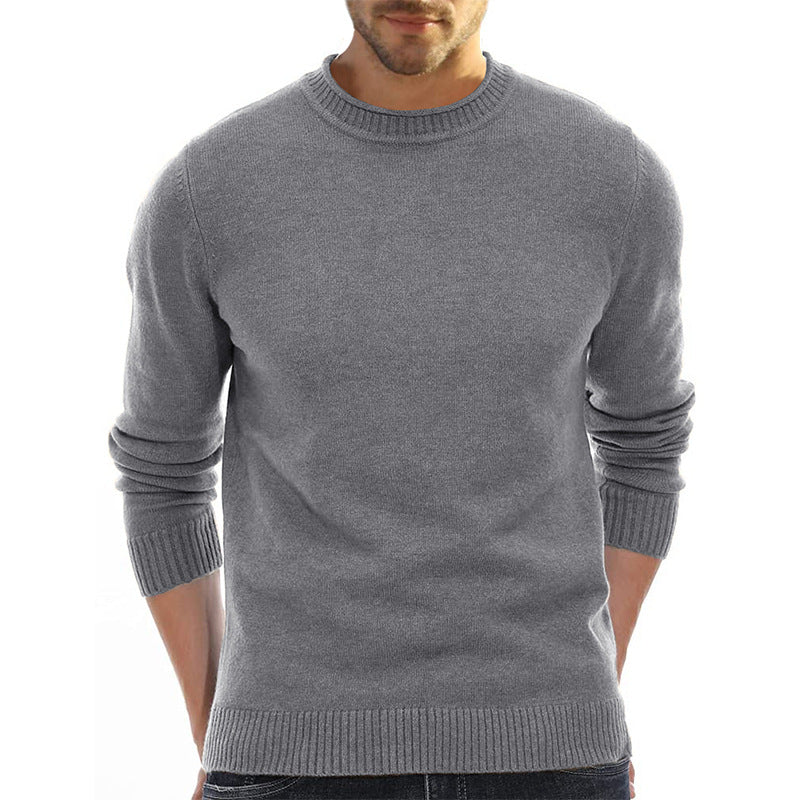 Men's Sweater Wholesale Short-Sleeve Knitted Sweater Thickened High Neck Base Layer