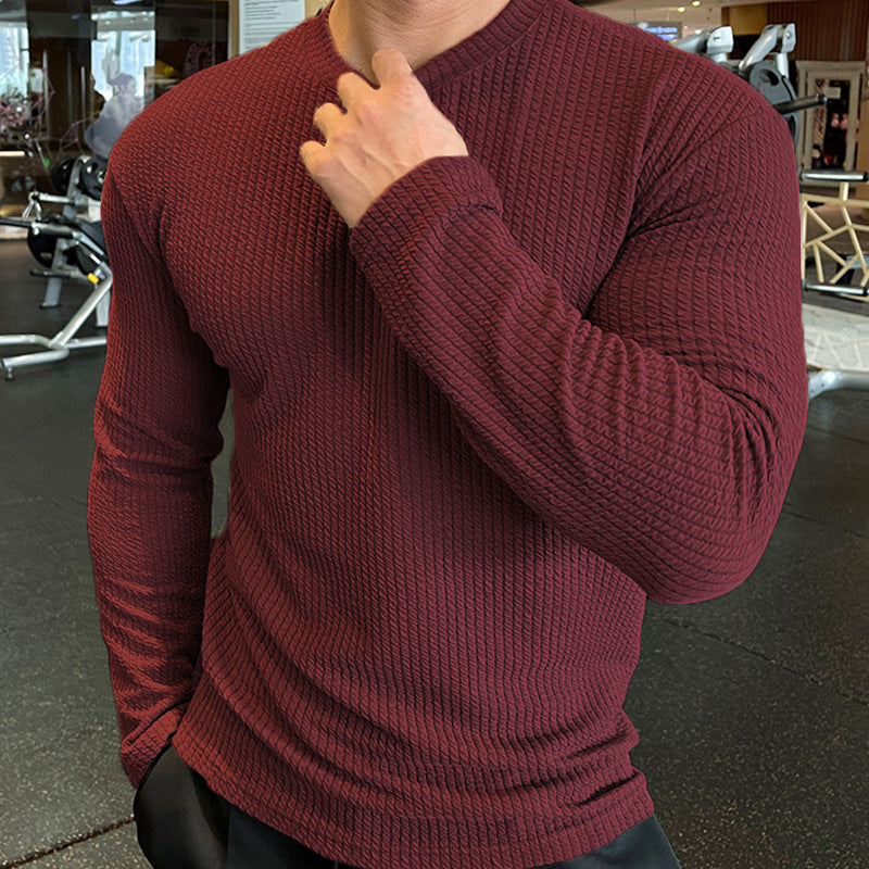 New Men's Fashion Knit Long-Sleeve Top Sweater