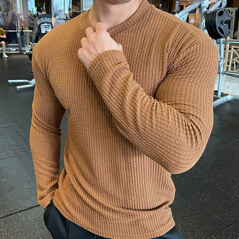 New Men's Fashion Knit Long-Sleeve Top Sweater