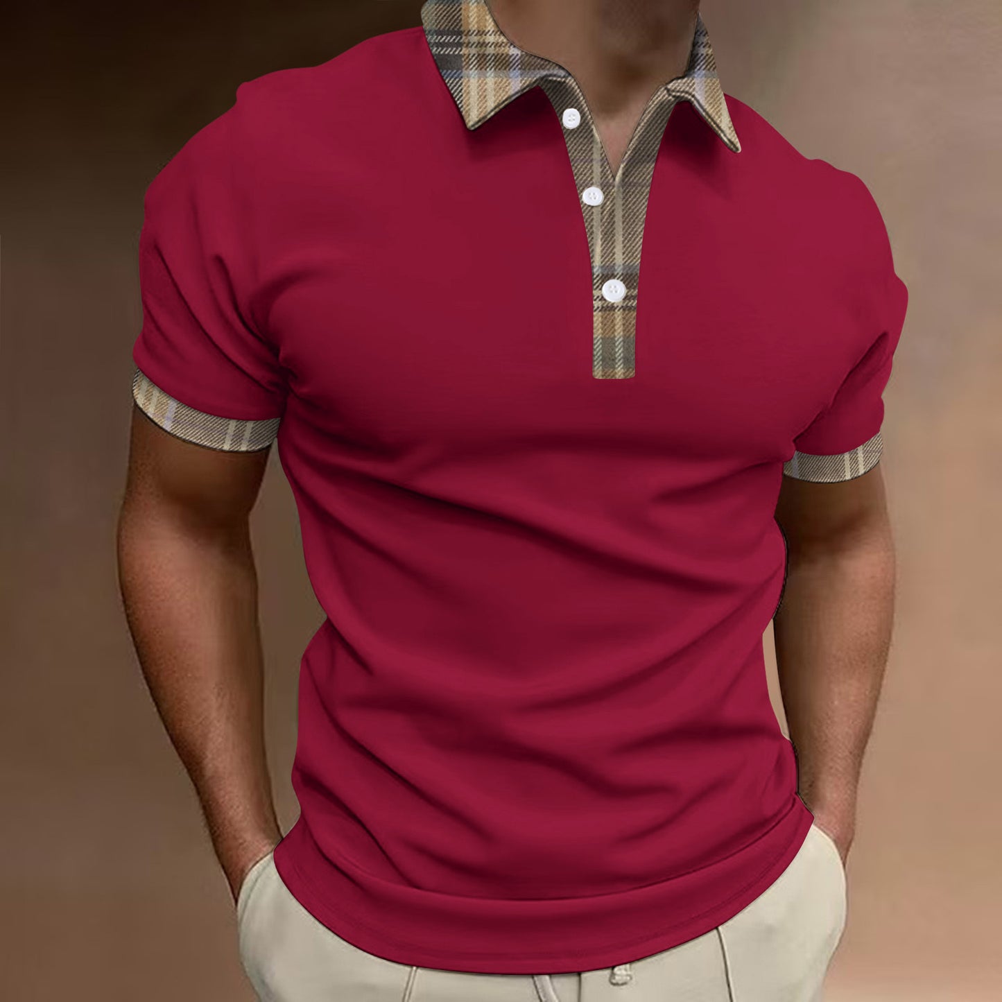 Spring Summer Bestseller Men's Breathable Short Sleeve Business Polo Shirt Button Top Customizable