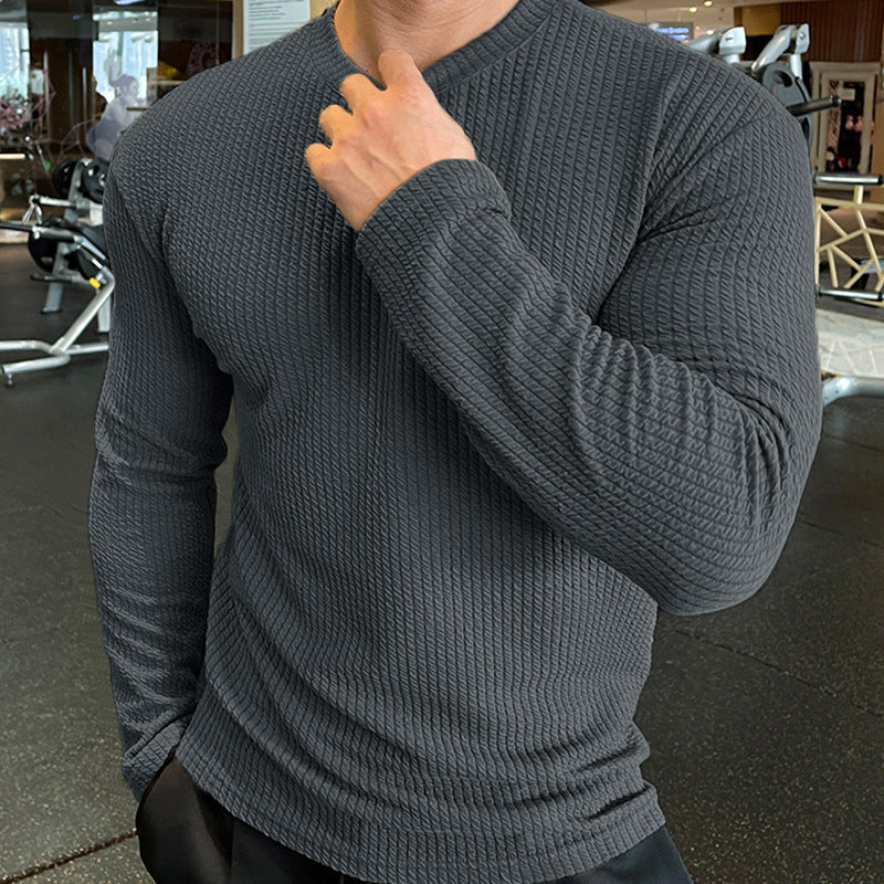 New Men's Fashion Knit Long-Sleeve Top Sweater
