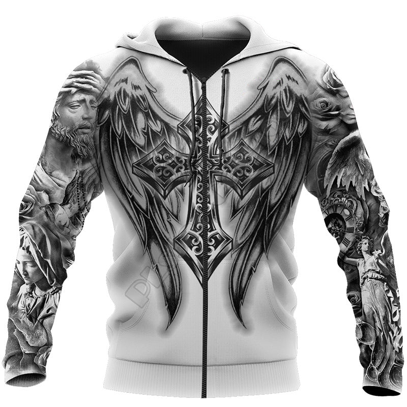 Winter Jesus 3D Print Men's Hoodie Wholesale