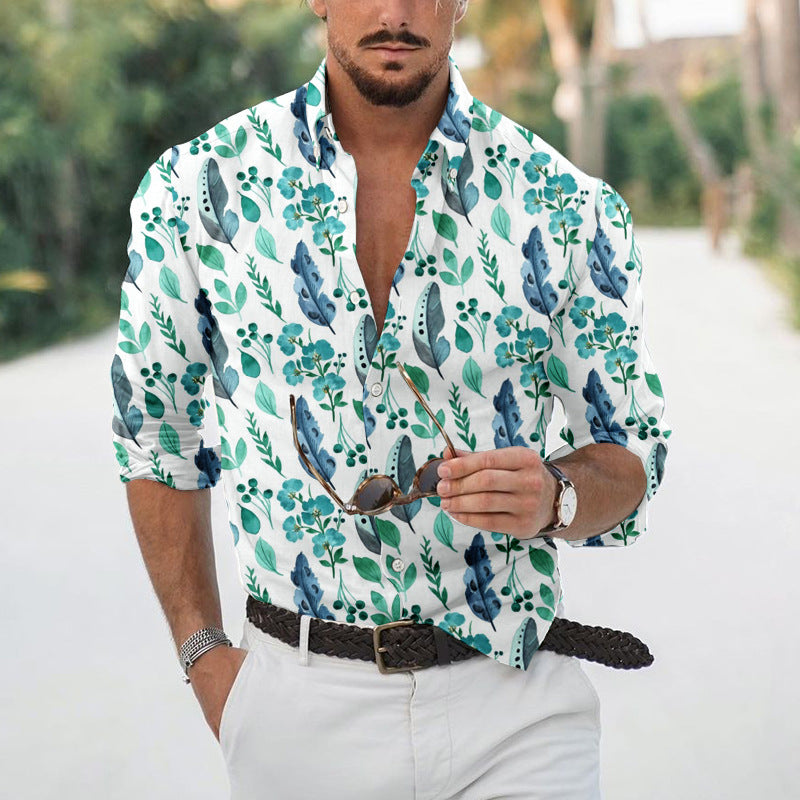 High-Quality Neutral Minimalist Long Sleeve Flip Collar Button Shirt Autumn Loose Top