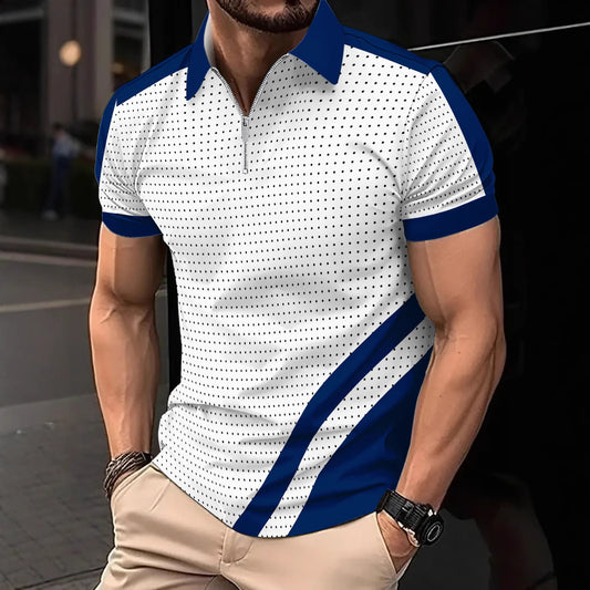 Fashion Men's Wear 3D Print Breathable Quick-Dry Summer Men's Polo Shirt Sport Polo Shirt