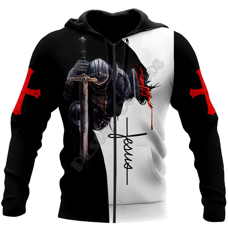 Winter Jesus 3D Print Men's Hoodie Wholesale