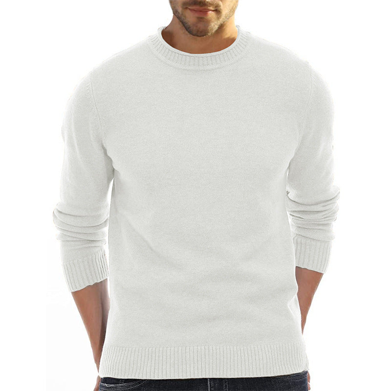 Men's Sweater Wholesale Short-Sleeve Knitted Sweater Thickened High Neck Base Layer