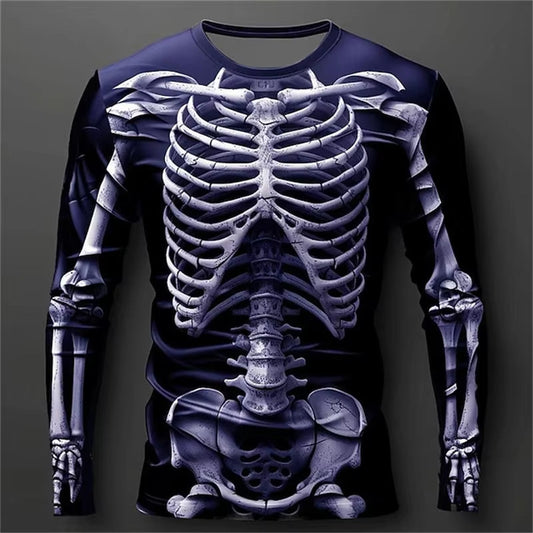 Summer Lion/Tiger 3D Digital Print Men's Loose Round-Neck Tee