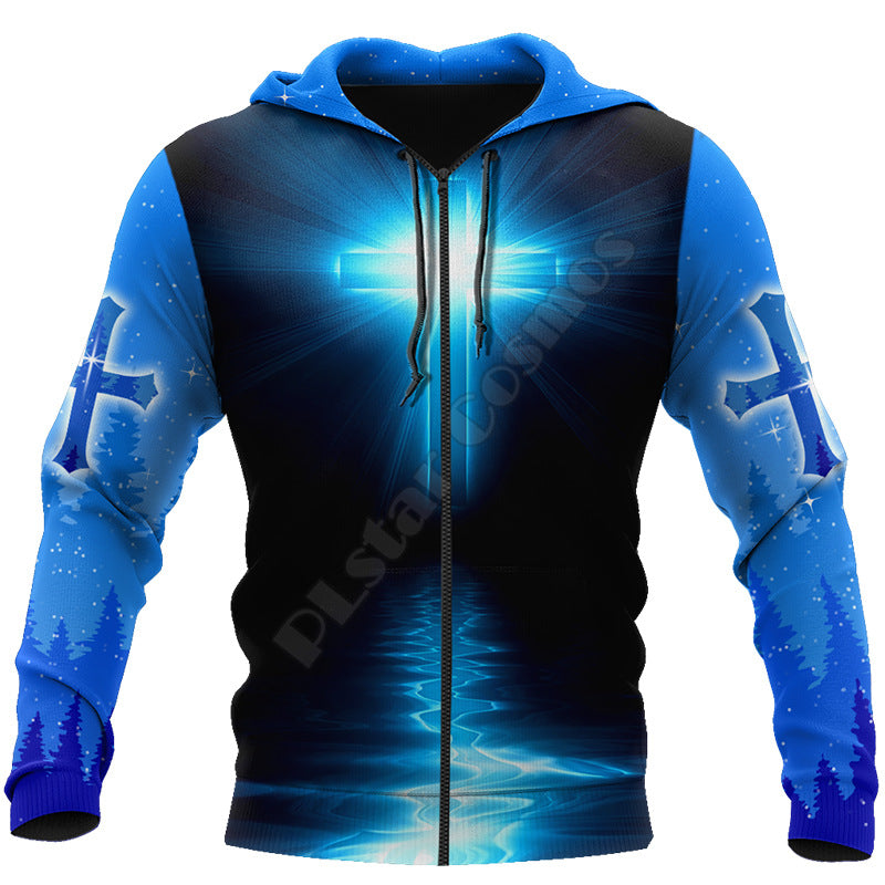 Winter Jesus 3D Print Men's Hoodie Wholesale