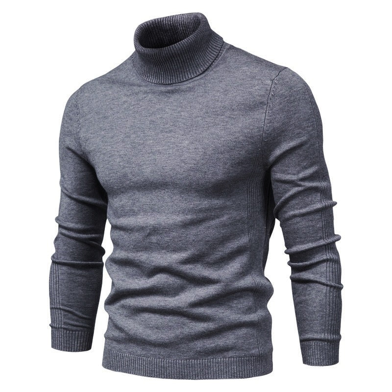 New Men’s Base Layer Turtleneck Slim Fit Casual Knit Sweater