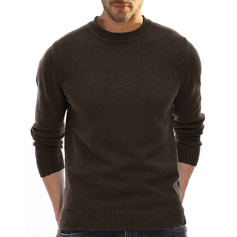 Men's Sweater Wholesale Short-Sleeve Knitted Sweater Thickened High Neck Base Layer