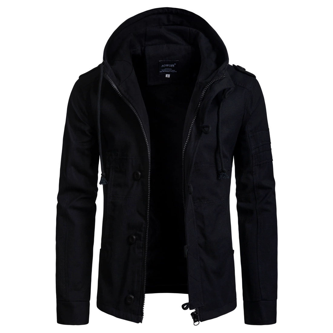 Euro-Size New Men's Hooded Zip-Up Casual Jacket