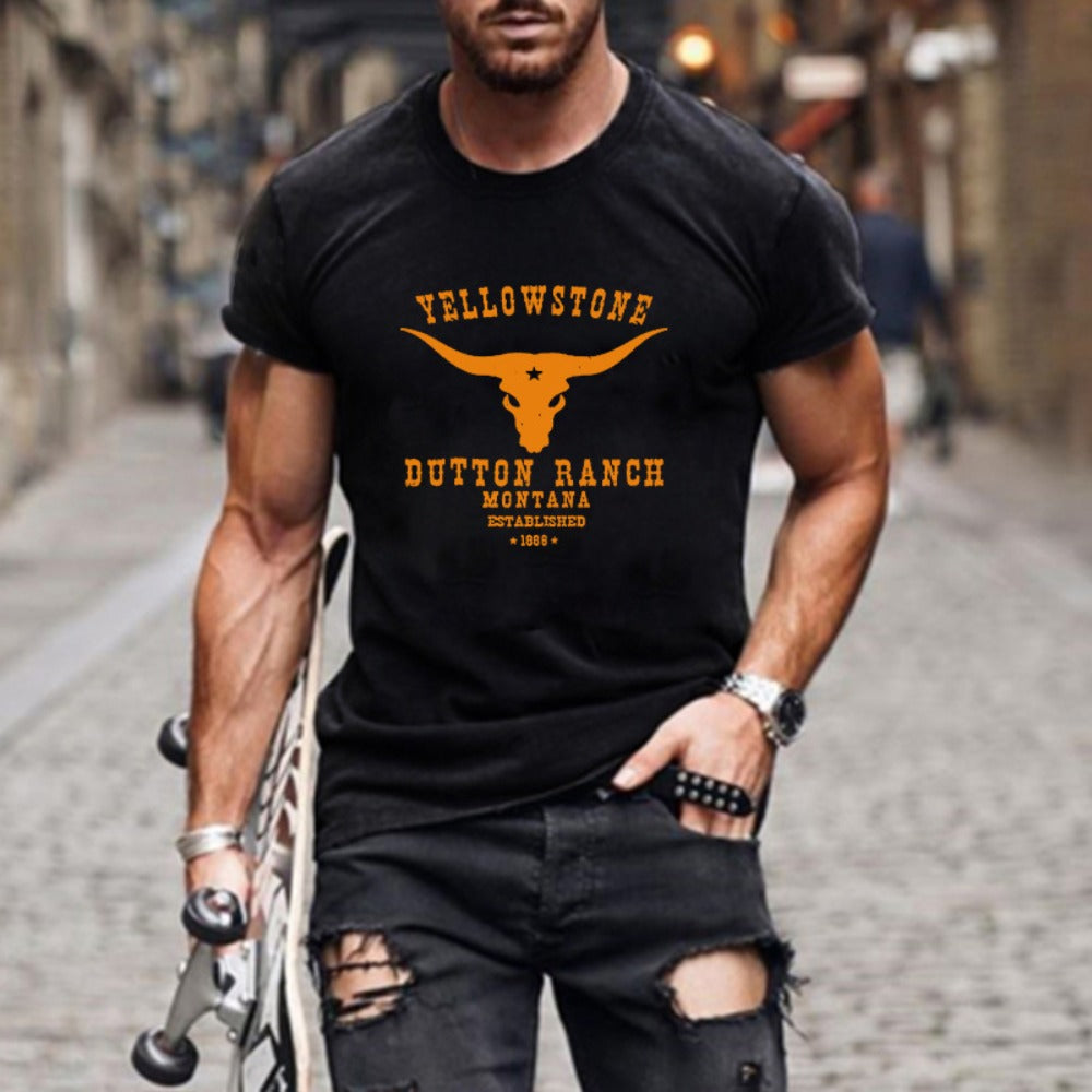 Printed Pure Cotton Men's T-Shirt