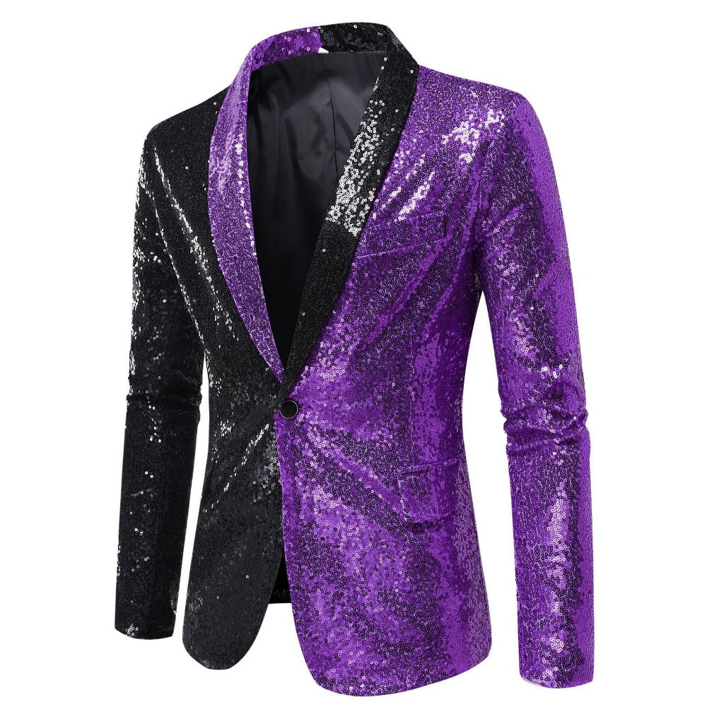 Performance Sequined ColorBlock Suit  NightclubHostPhotography Studio EuroSize