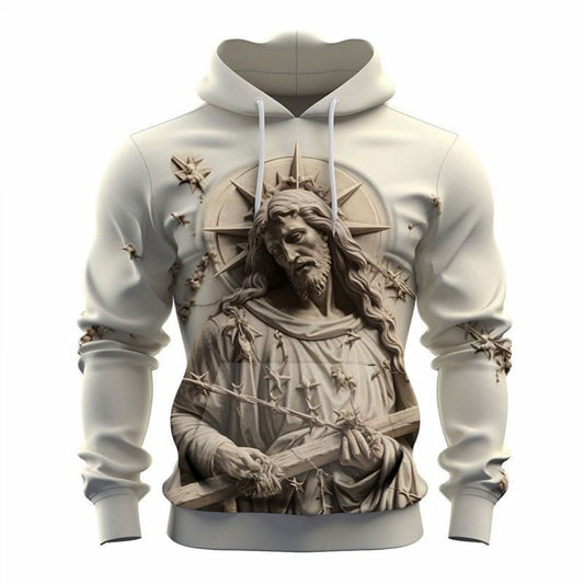 Men's Vintage Civilization 3D Print Hoodie Casual Streetwear
