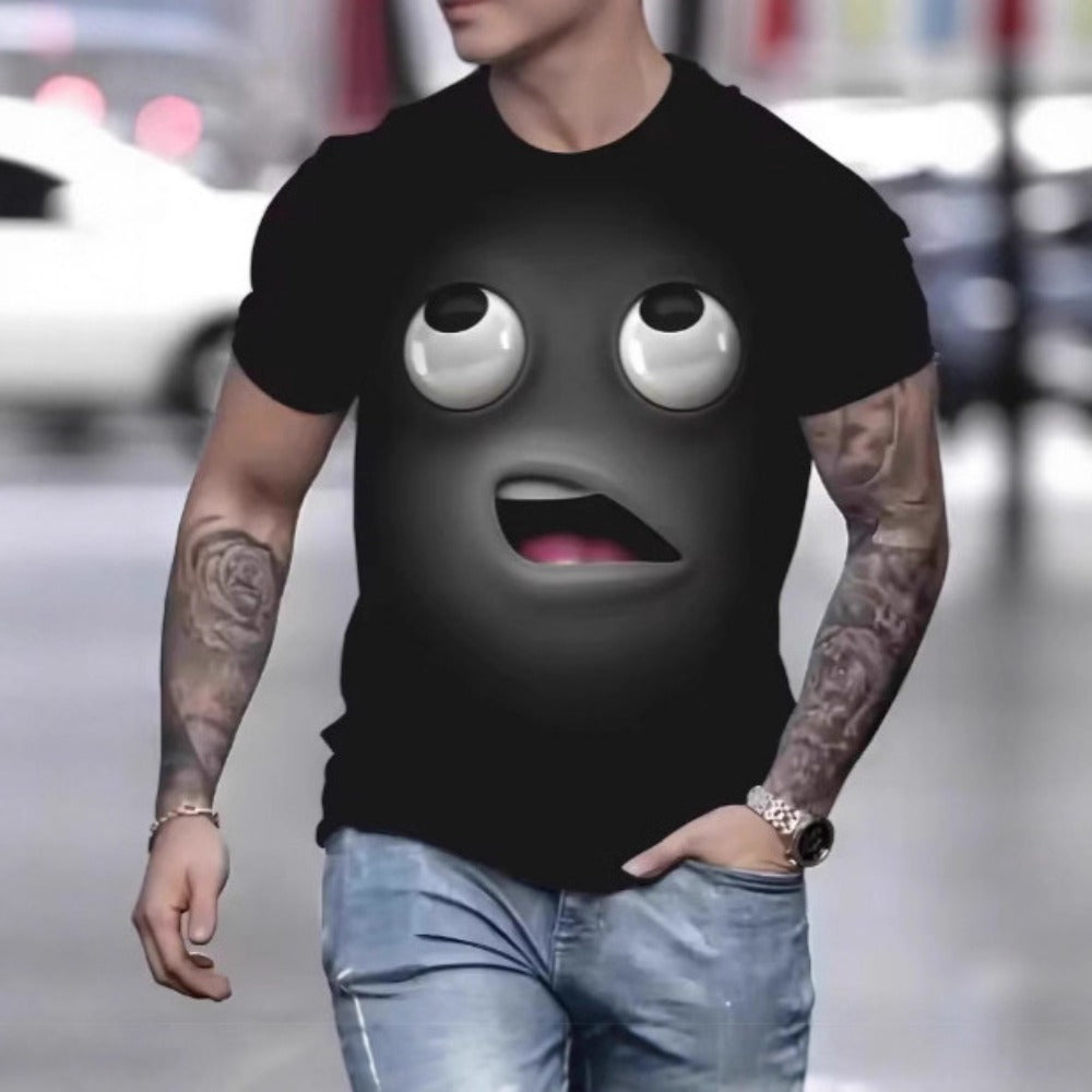 Anime Theme 3D Print Men's Outdoor Sportswear Short-Sleeve Tee