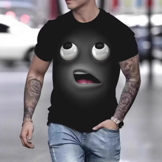 Anime Theme 3D Print Men's Outdoor Sportswear Short-Sleeve Tee