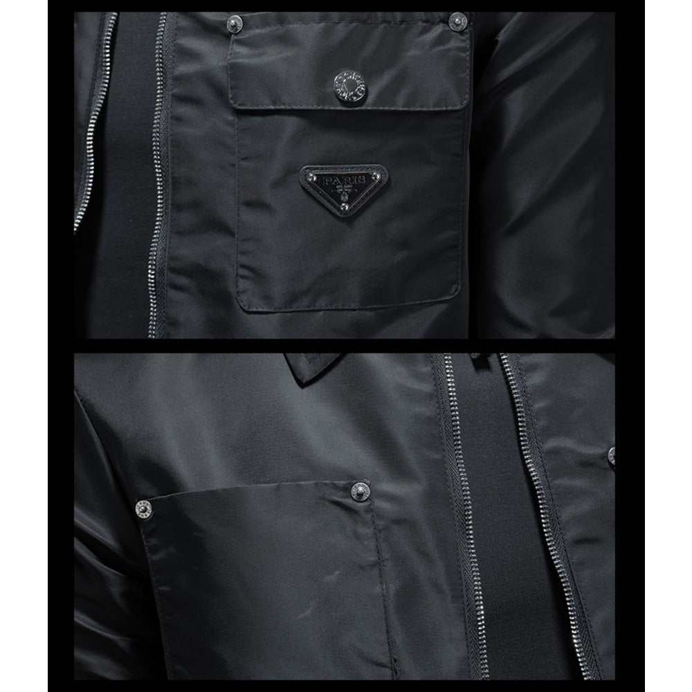 New High-Quality Lapel Casual Jacket Multi-Pocket Trendy Coat