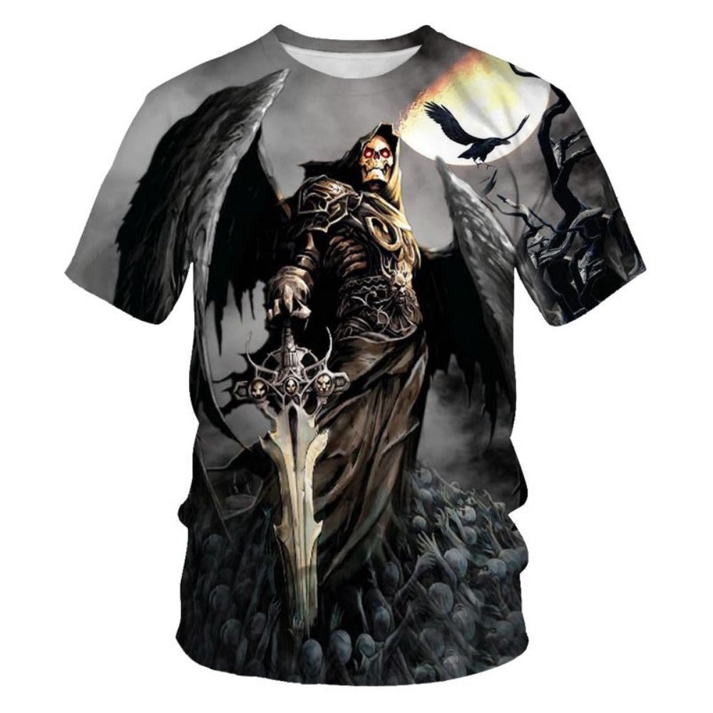 New Fishing-Themed 3D Print Men's Long-Sleeve Cross-Mirror Sportswear