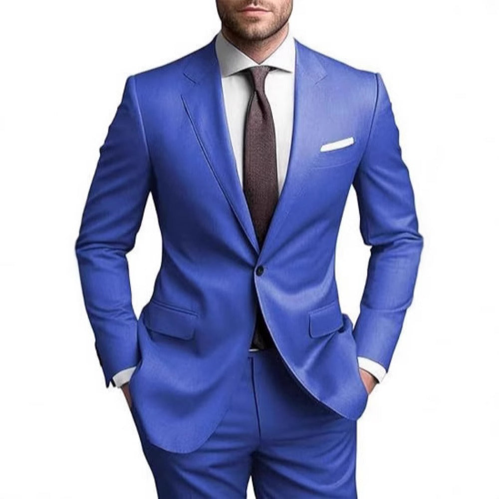 Men's Casual Suit Set  BanquetWeddingFormal Business TwoPiece