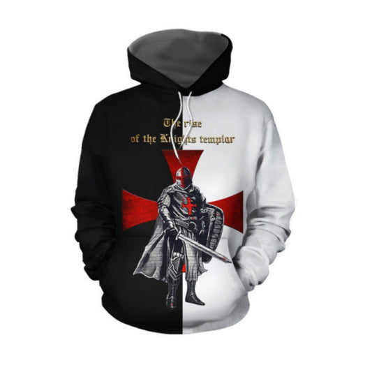 Templar Knight 3D Print Hoodie Cosplay Anime Wear