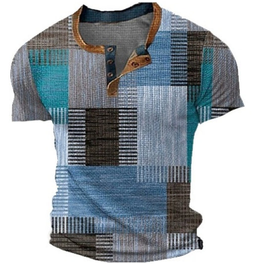 Summer Motorcycle Biker Graphic Men's Trendy Casual Tee