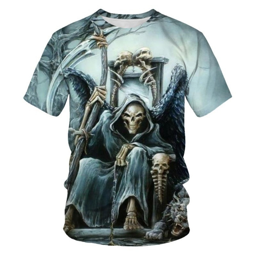 New Fishing-Themed 3D Print Men's Long-Sleeve Cross-Mirror Sportswear