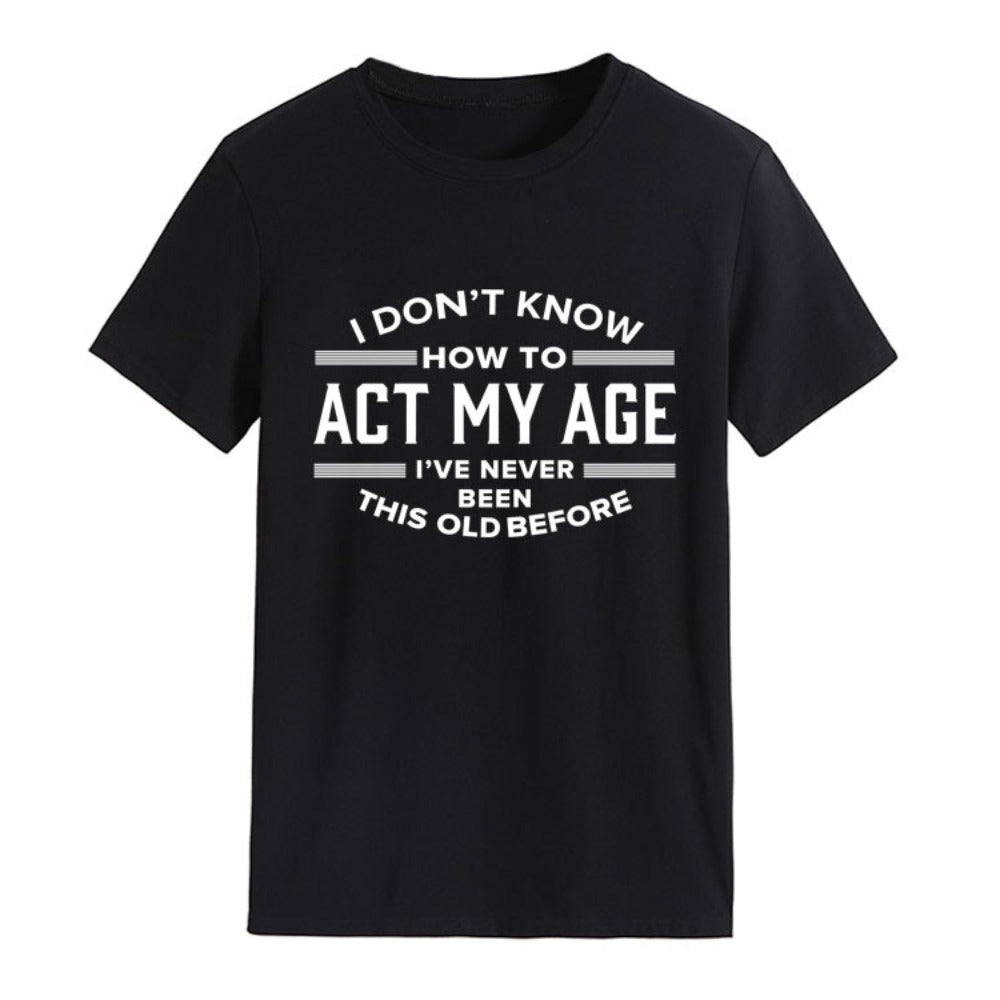 Summer Scenic Digital Print Men's Fresh Style Short-Sleeve Tee