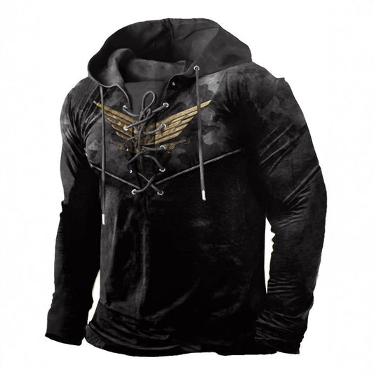 Fall Men's 3D Digital Print Hoodie Long Sleeve Jacket