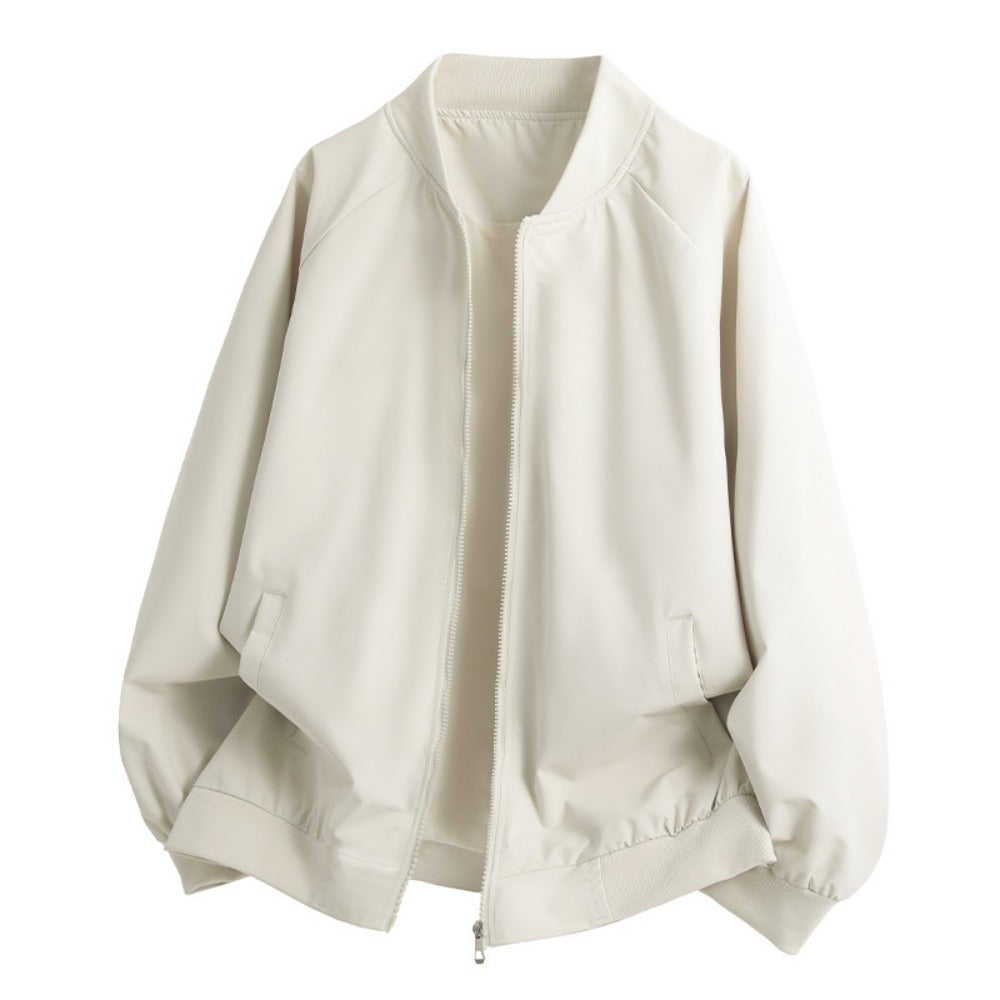 Fashionable men's casual jacket baseball collar jacket with cuffed sleeves