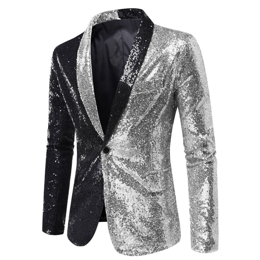 Performance Sequined ColorBlock Suit  NightclubHostPhotography Studio EuroSize