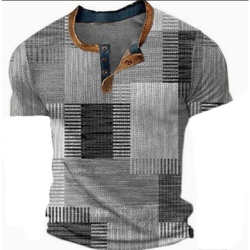 Summer Motorcycle Biker Graphic Men's Trendy Casual Tee